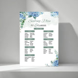Forevermore Momentos Digital Seating Chart A2- Elegant Wedding Plan