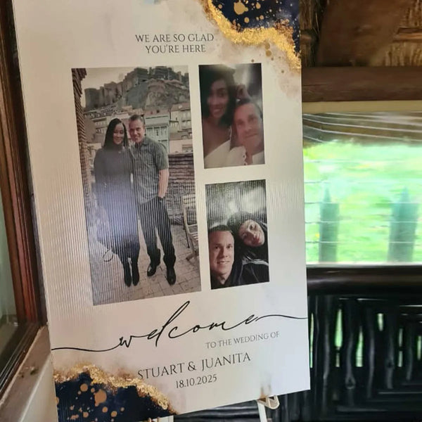 Forevermore Momentos Printed Correx Welcome Board for Weddings