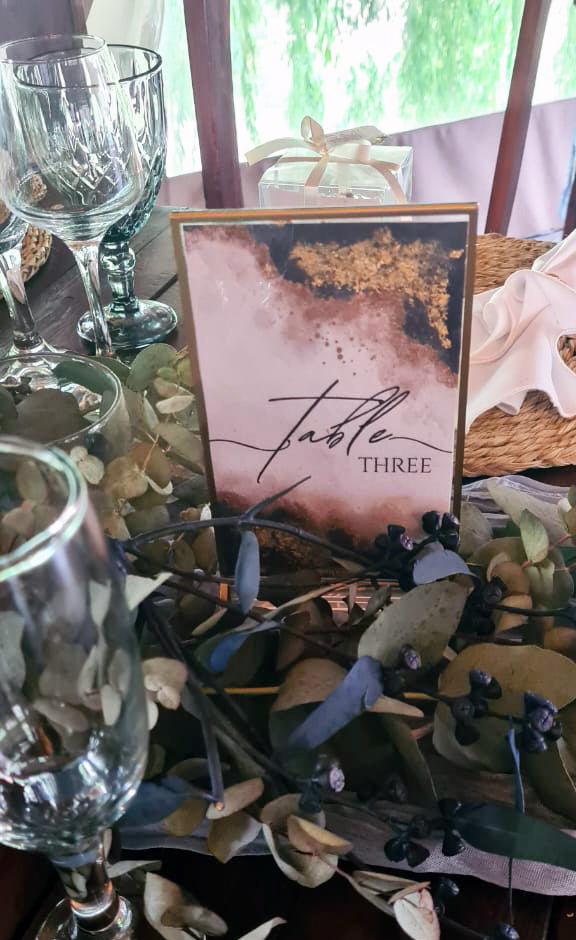 Forevermore Momentos Personalized Table Numbers for Weddings Printed