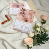 Elegant Paper Wedding Invites with Watercolor Design