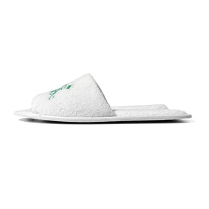 White bride and bridesmaid slippers for wedding featuring elegant design for comfort and style