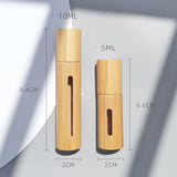 Custom bridesmaid perfume bottle set including 10ML and 5ML bamboo designs for elegant gifting