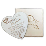 Heart-Shaped Wedding Invitation with Elegant Laser Cut Sleeve