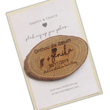 Rustic Save the Date Magnets Wood Slice Wedding Keepsake