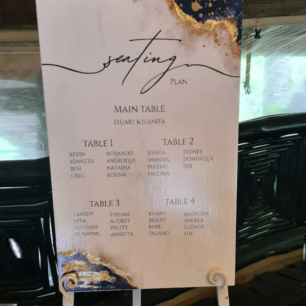 Forevermore Momentos Digital Seating Chart A2- Elegant Wedding Plan