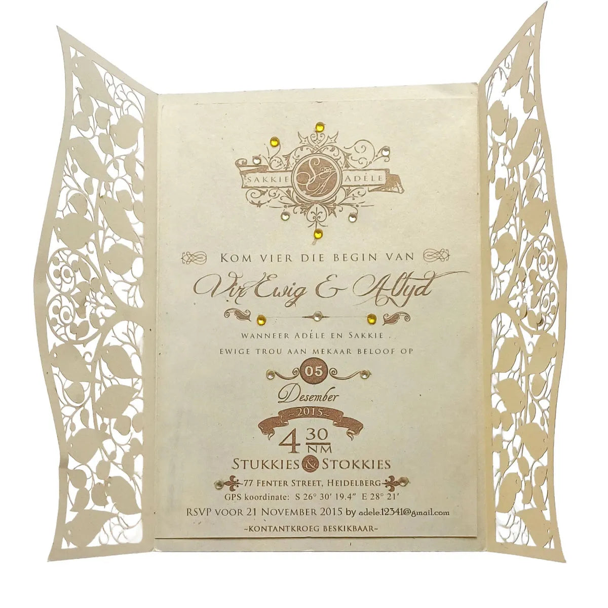 Forevermore Momentos Timeless Cardstock Invitations