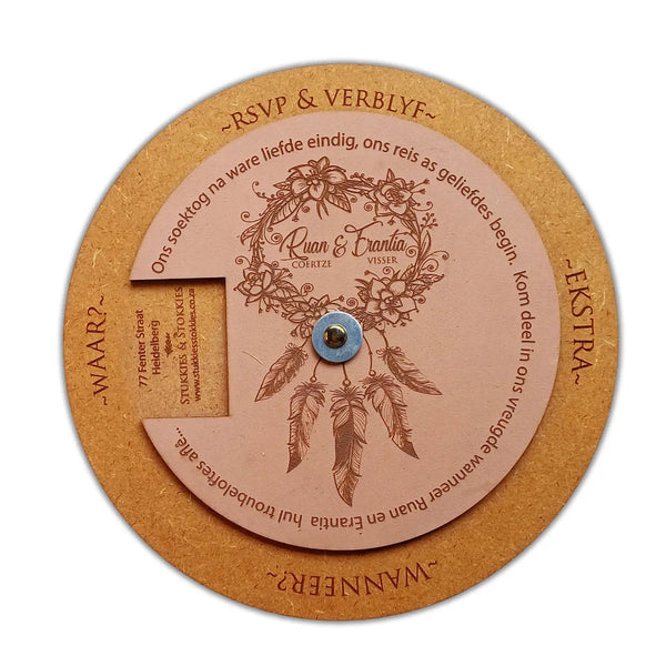 Forevermore Momentos Unique Rotatable Wedding Invitation