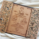 Forevermore Momentos Filigree Wedding Invite Design