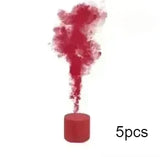 Red wedding party smoke bomb props set of 5 for stunning photography effects