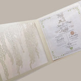 Forevermore Momentos Willow Leaf Invitation Design Card