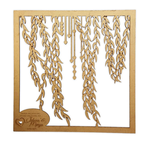 Willow Wedding Underplate Laser Cut Wood Decor