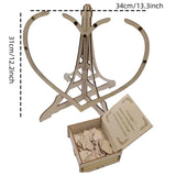 Forevermore Momentos wooden heart wedding guest book stand with decorative box and heart-shaped markers