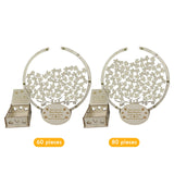 Forevermore Momentos wooden tree guest book alternative with 60 and 80 leaf pieces for events
